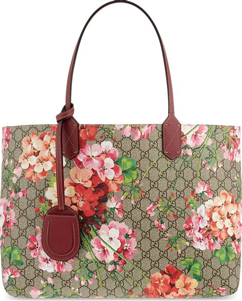 gucci purse flower|gucci shopper tote.